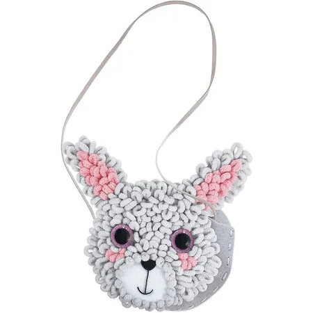Avenir Nähset, Plüschtasche in Schlaufen-Optik, Motiv Hase