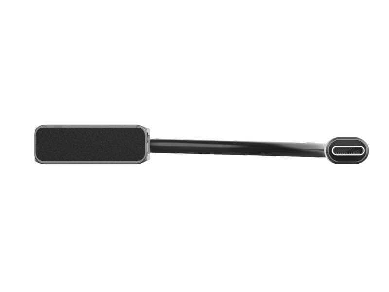 Trust USB-Hub Halyx Kompakter Aluminium-USB-Hub mit 3 Anschlüssen, Micro-SD-Kartenleser und USB-C-Anschluss