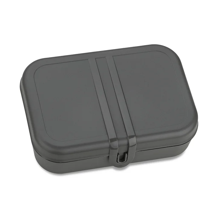 Koziol - Pascal L Lunchbox mit Trennsteg, nature ash grey
