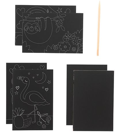Ooly Scratch and ScribBlå Mini S?t - Funtastic Friends