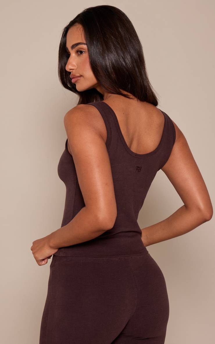Chocolat Débardeur En Coton Doux Petite Plt