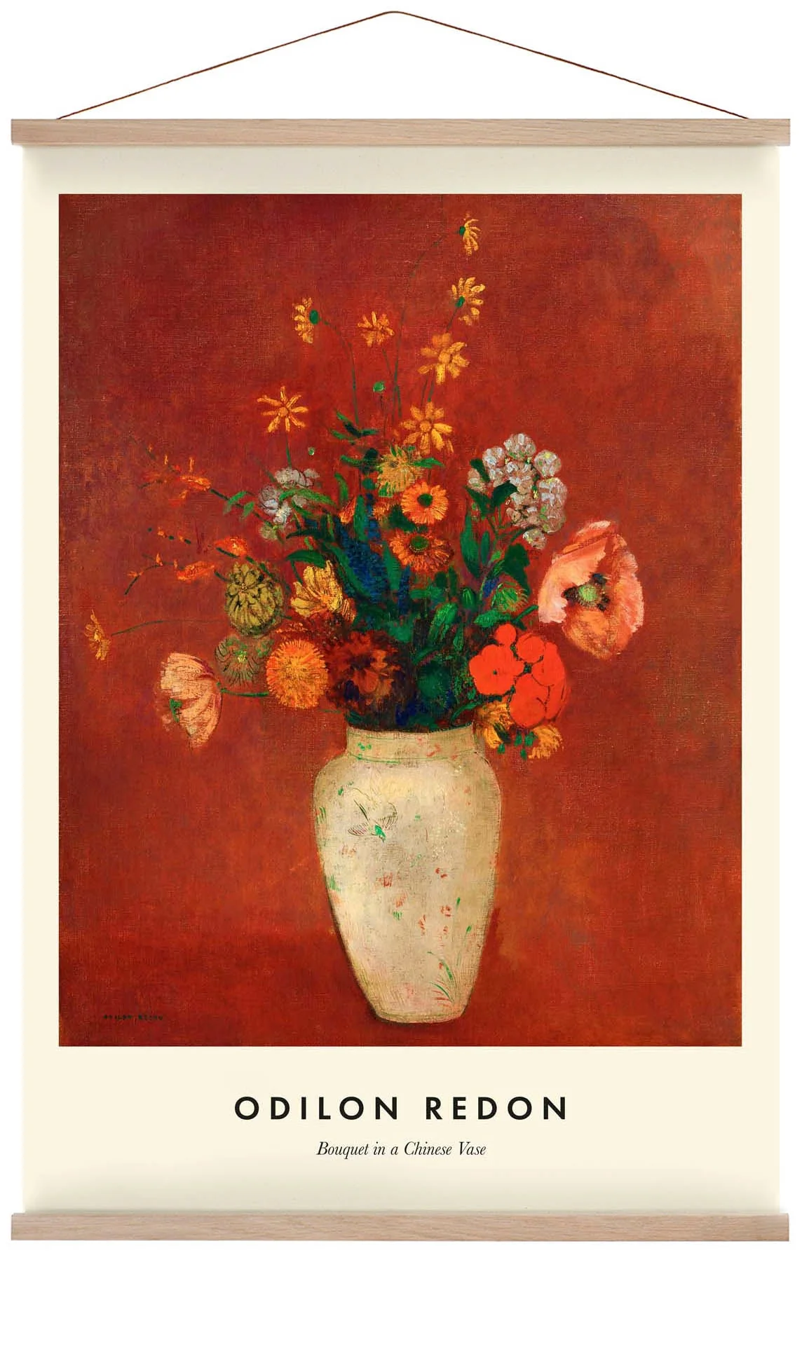 Blumenstrauß in einer chinesischen Vase von Odilon Redon