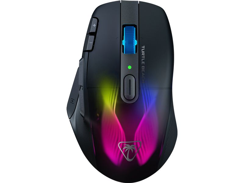 Turtle Beach Gaming-Maus Kone XP Air Schwarz Kabellose Präzisionsspielmaus mit einstellbarer DPI, ergonomischem Design und programmierbaren Tasten für ultimative Kontrolle und Komfort beim Spielen