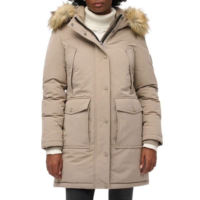 Superdry Everest Faux Fur Parka Winterjas Dames
