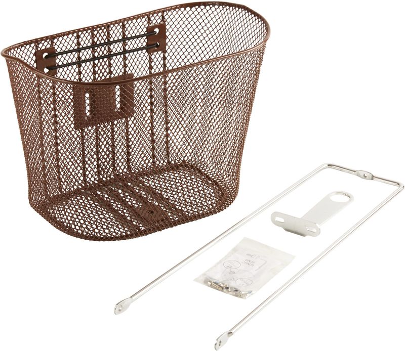 Elops 520 - Fietsmand - Bruin - 8 Liter
