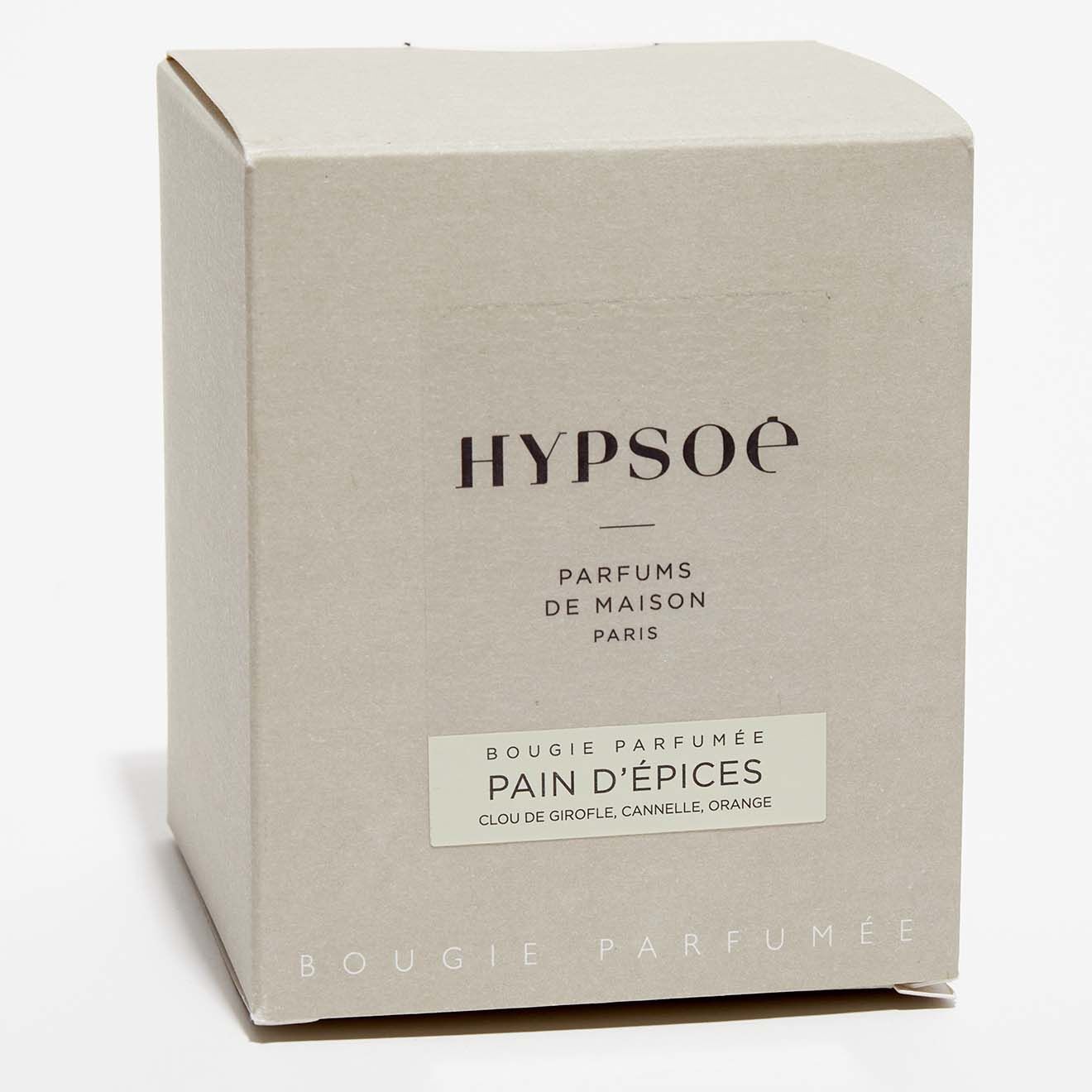 Hypsoé Bougie parfumée verre coloré laqué Pain d'Epices - 1 mèche 50h