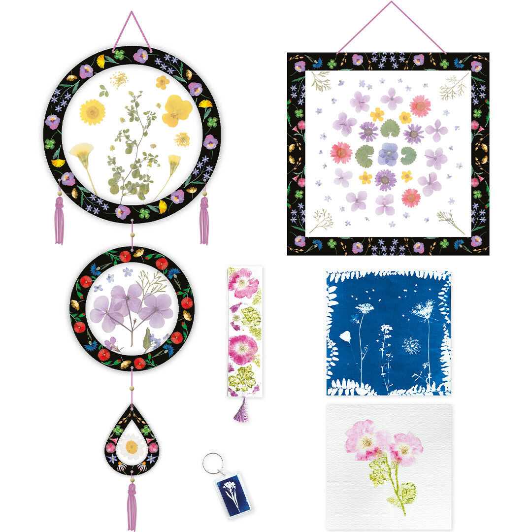 Janod atelier bloemenpers knutselset - 6st