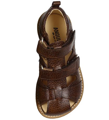 Angulus Sandaler - R?dbrun m. Velcro