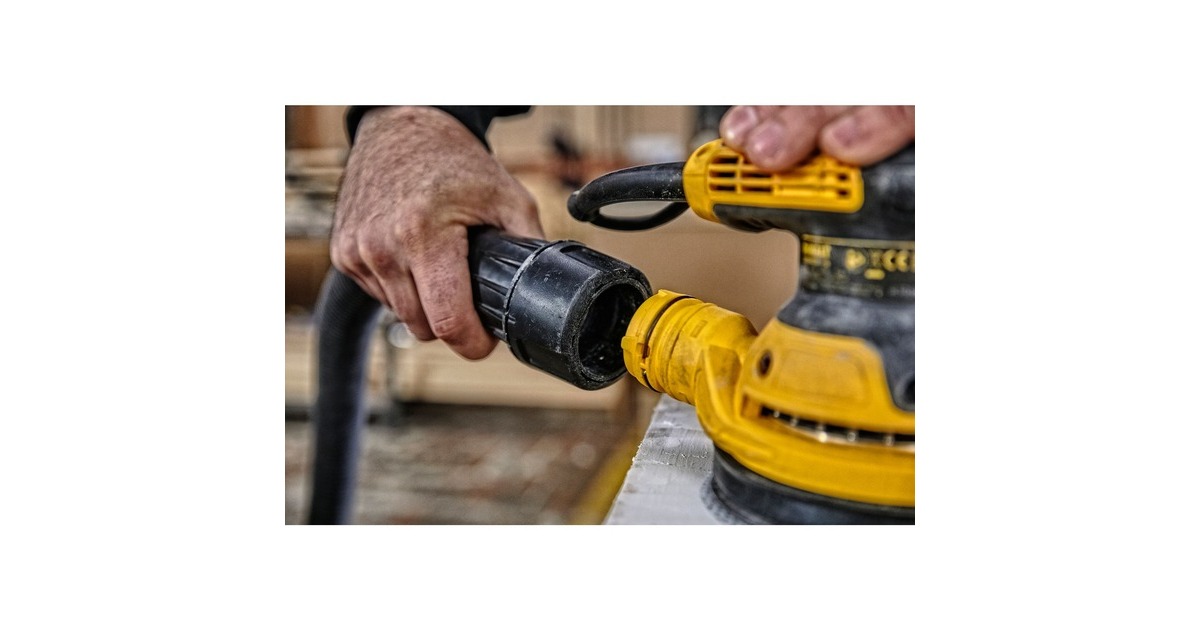 DEWALT280W Excentrische schuurmachine 125mm DWE6423  (Geel/zwart)