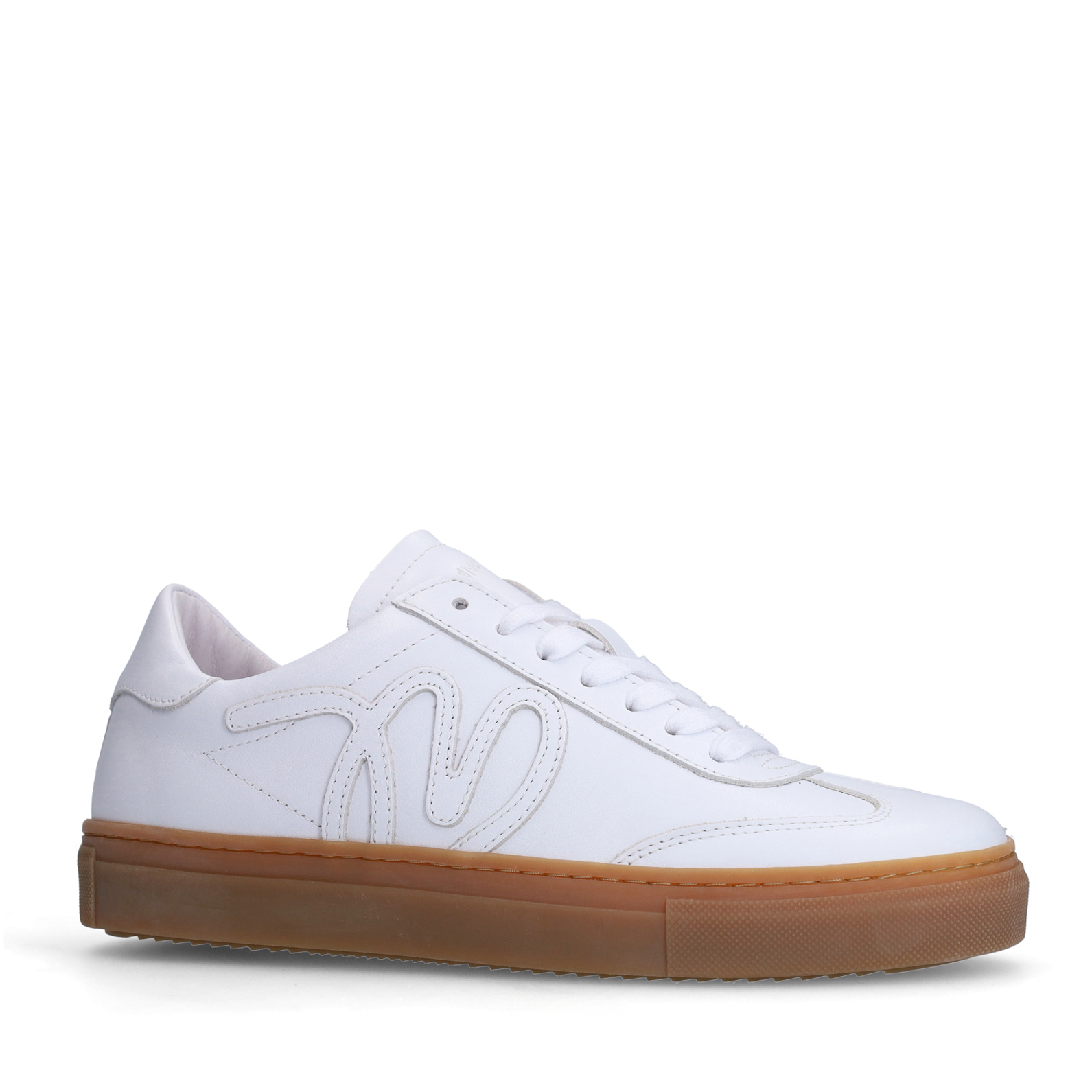Witte leren sneakers