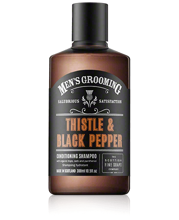 Scottish Fine Soaps Men's Grooming Thistle & Black Pepper Conditioning Shampoo 300ml