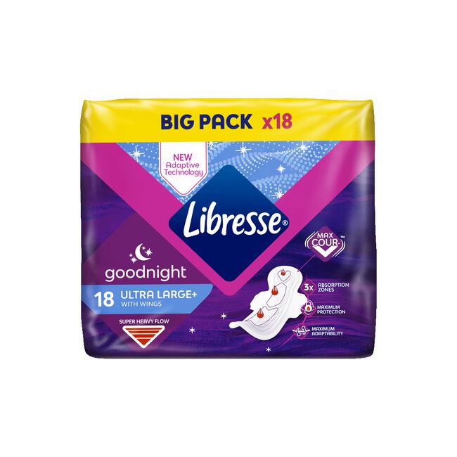 Libresse Ultra Night Maandverband 18 stuks