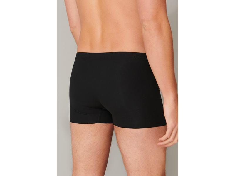 SCHIESSER Shorts Herren Laser Cut, Schwarz, L Schwarze, körpernahe Shorts für Herren