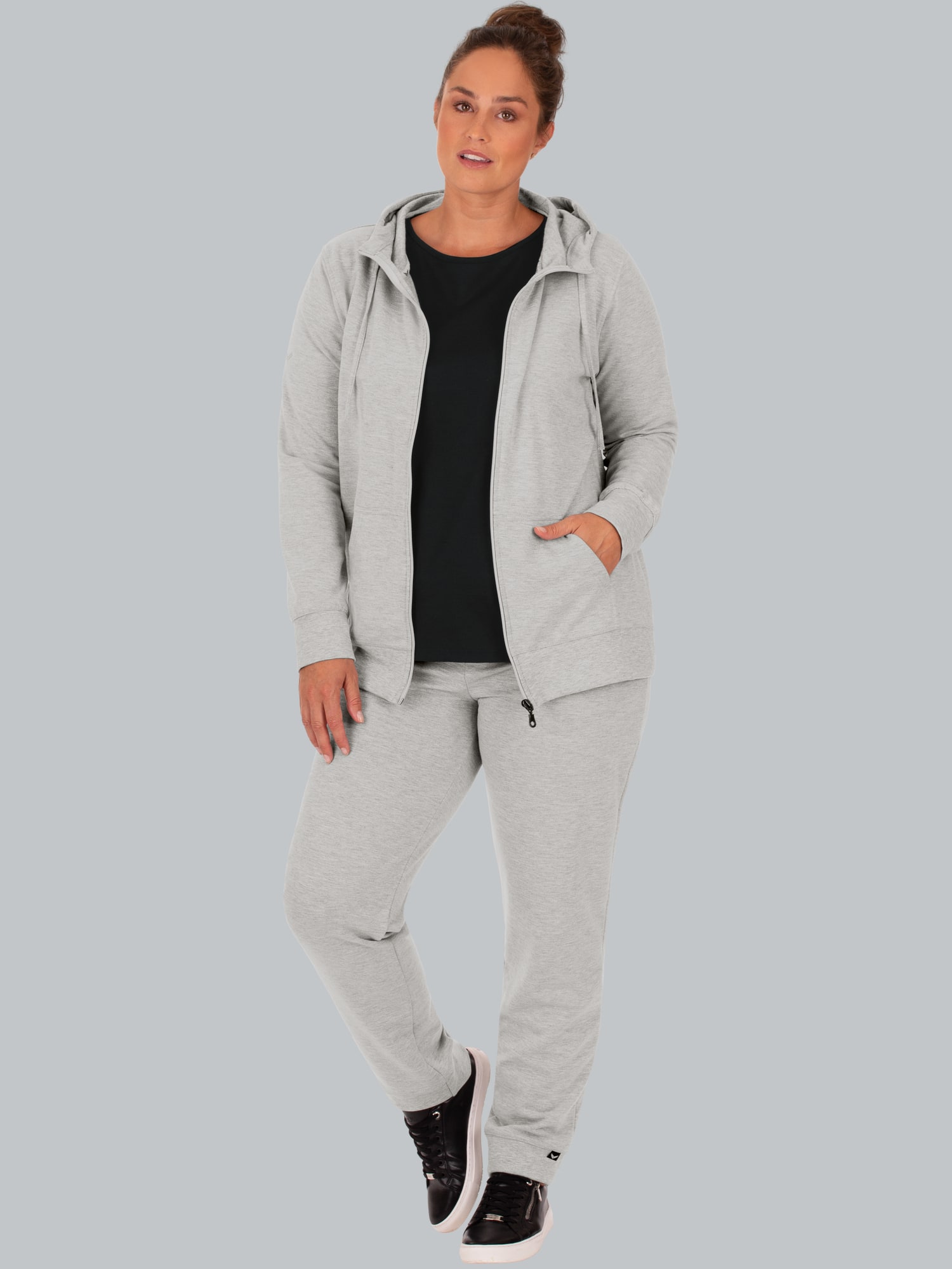 Jogginganzug Grau-melange