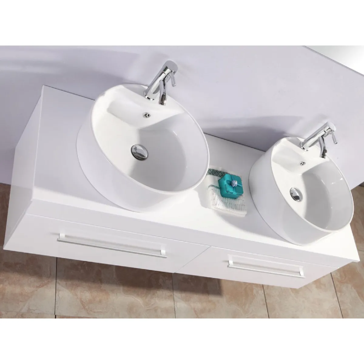 SIMBA Meuble Salle de Bain Set Vasque 150 cm Blanc