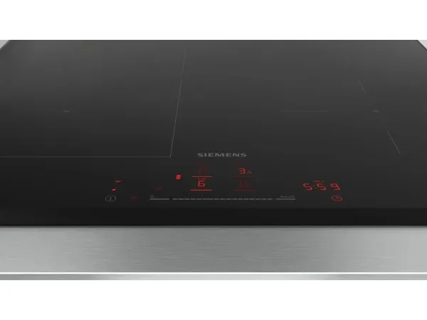 Siemens iQ500 ED651HSB1E - Induktions kogeplade - 4 plader - Niche - bredde: 56 cm - dybde: 49 cm - facet - sort
