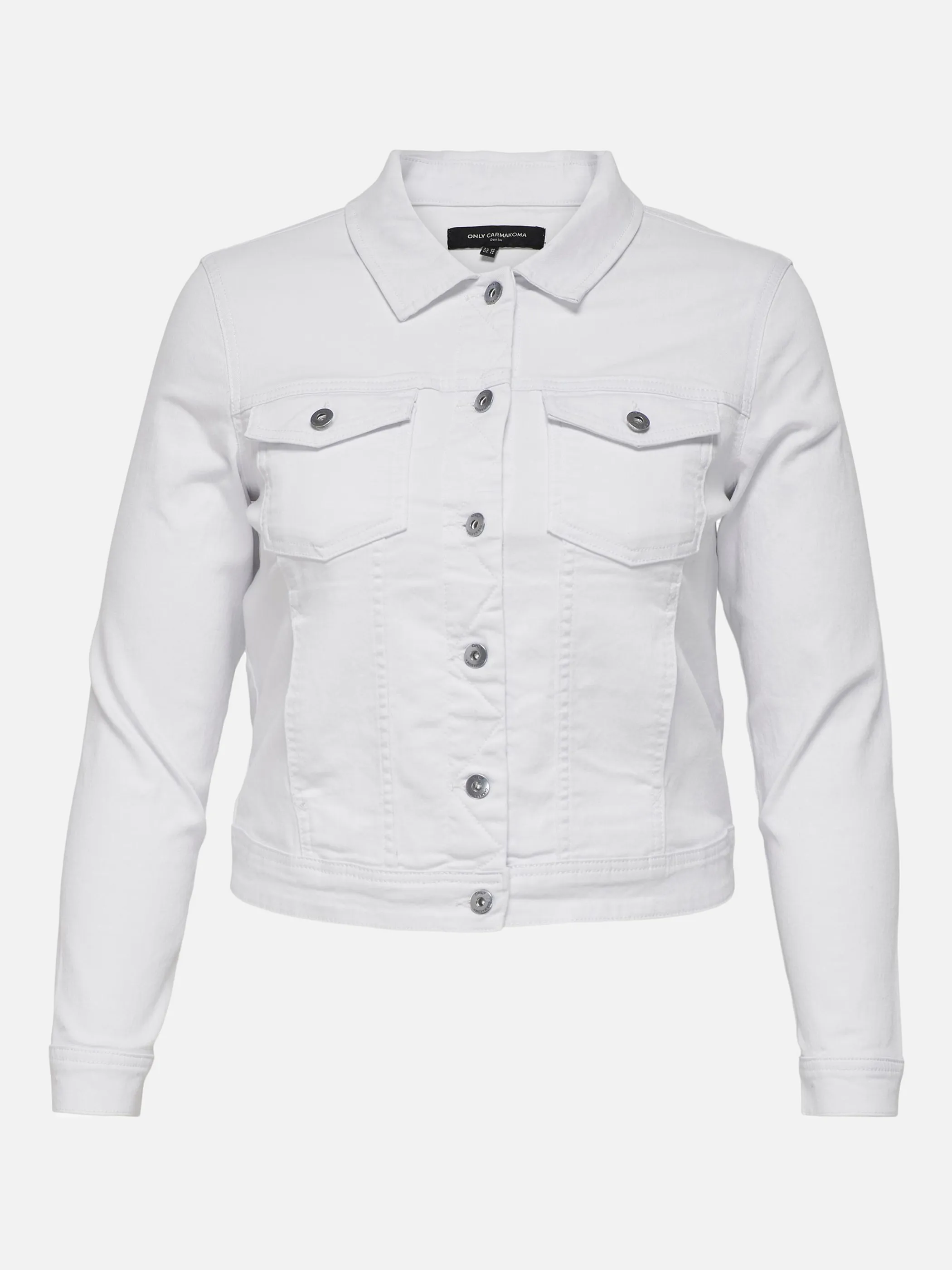 Only Carmakoma CARWESPA LS JACKET WH Jeansjacke