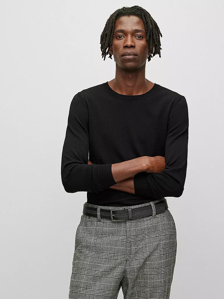 BOSS Pullover Slim Fit LENO-P schwarz
