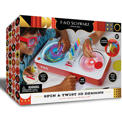FAO Schwarz Spiralkunst maskine med 3D og lys