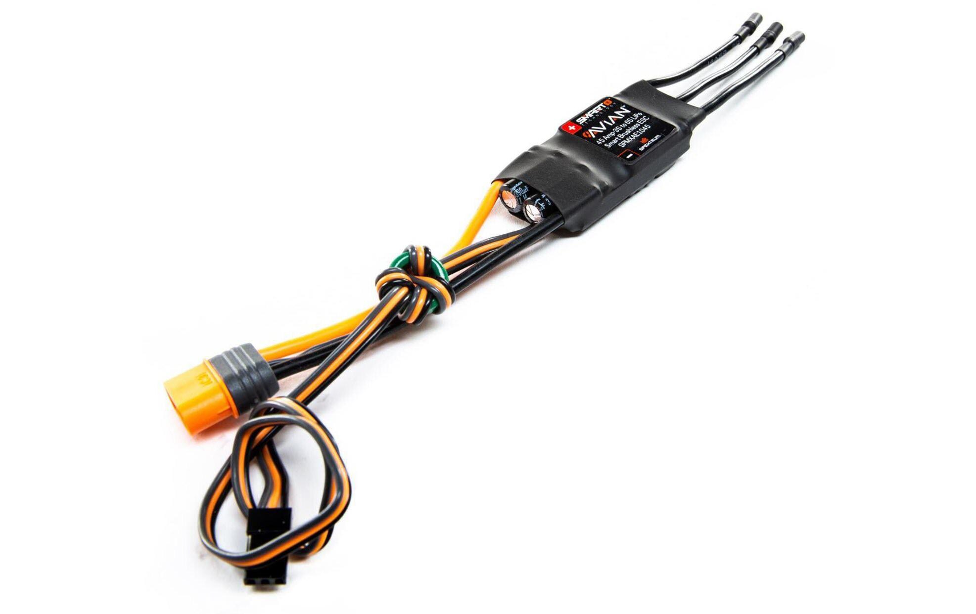 Brushless Regler Avian 45A Smart ESC 3-6SSpektrum Smart Brushless Regler für Flugmodelle