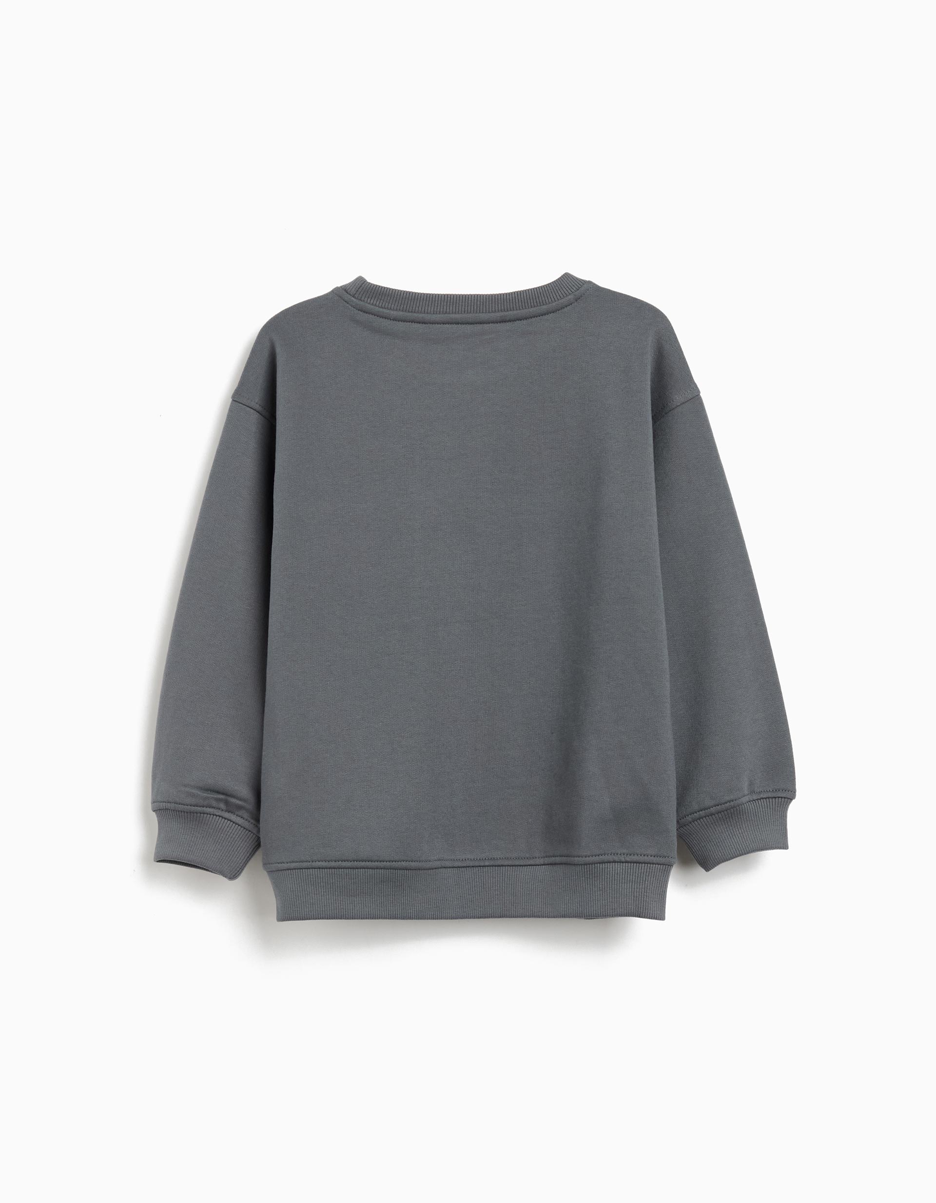 Sweatshirt de Felpa, Menino, Azul