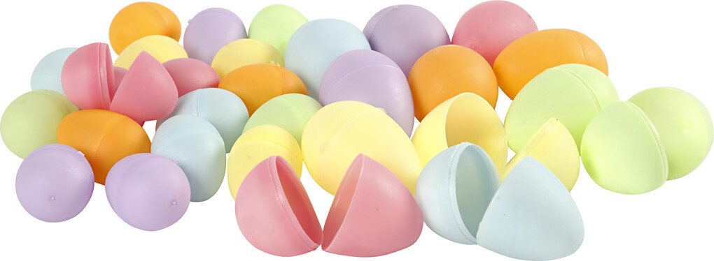 Æg - H 4,5+6 CM - Ø 3+4 CM - Pastelfarver - 720 Stk