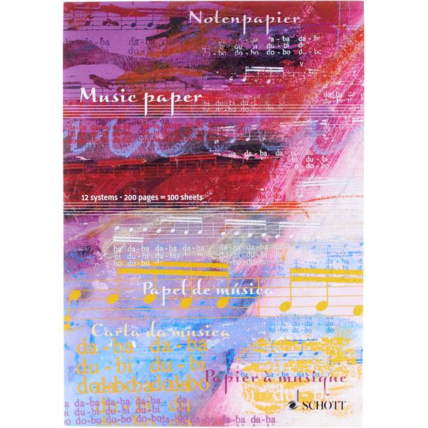 Schott Notenblock Music Paper A4