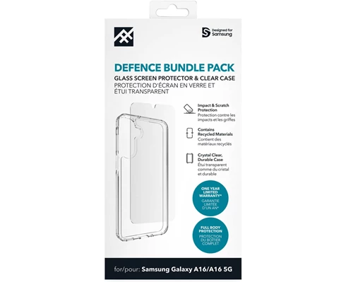 Defence Bundle Glass/Clear Case Samsung Galaxy A16