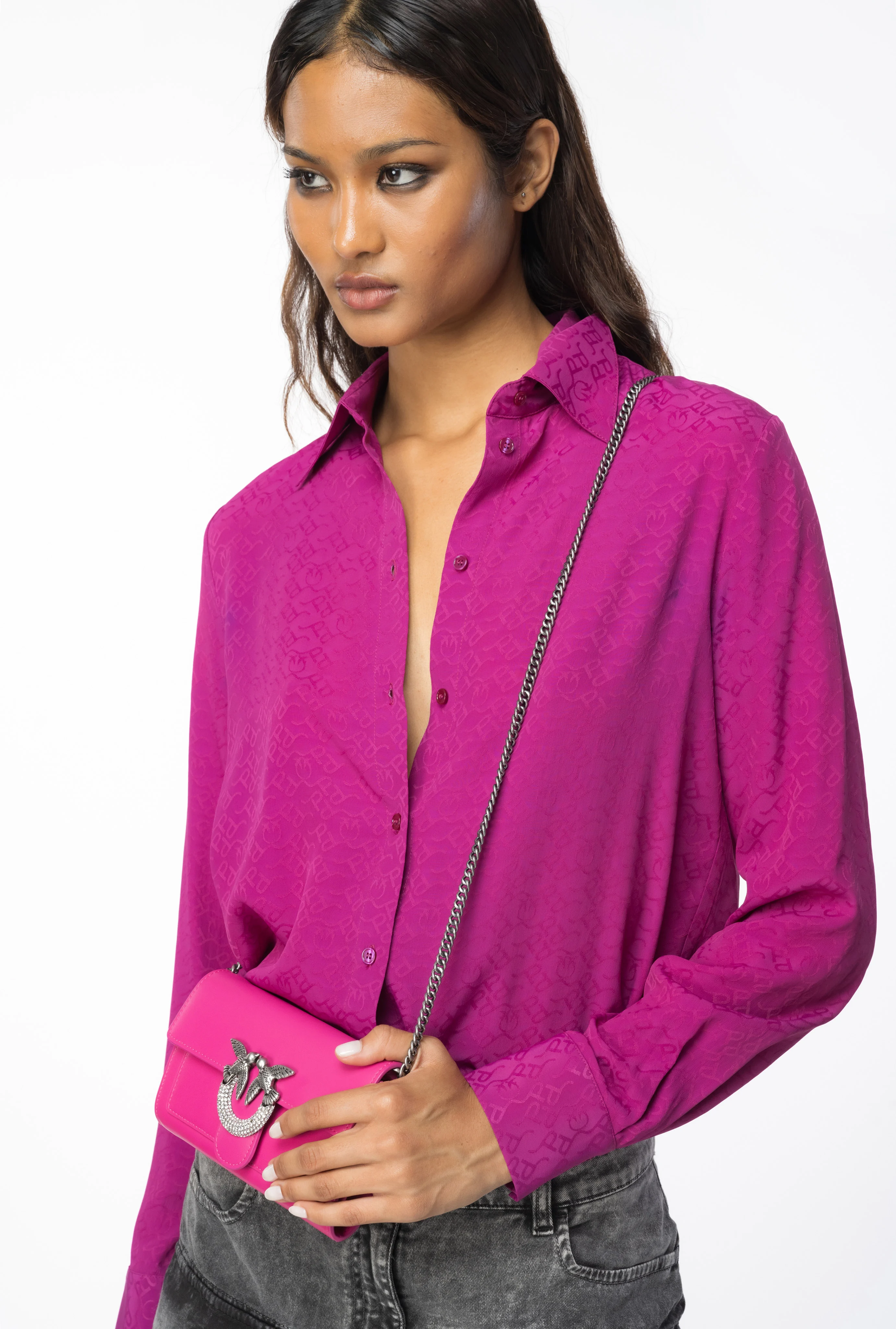 Chemise à logo | Violet