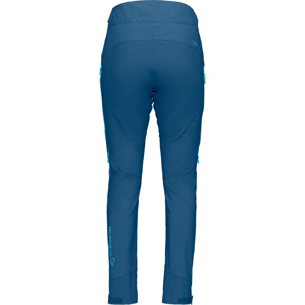 Norrona Fjørå Flex 1 Softshellhose Damen mykonos blue