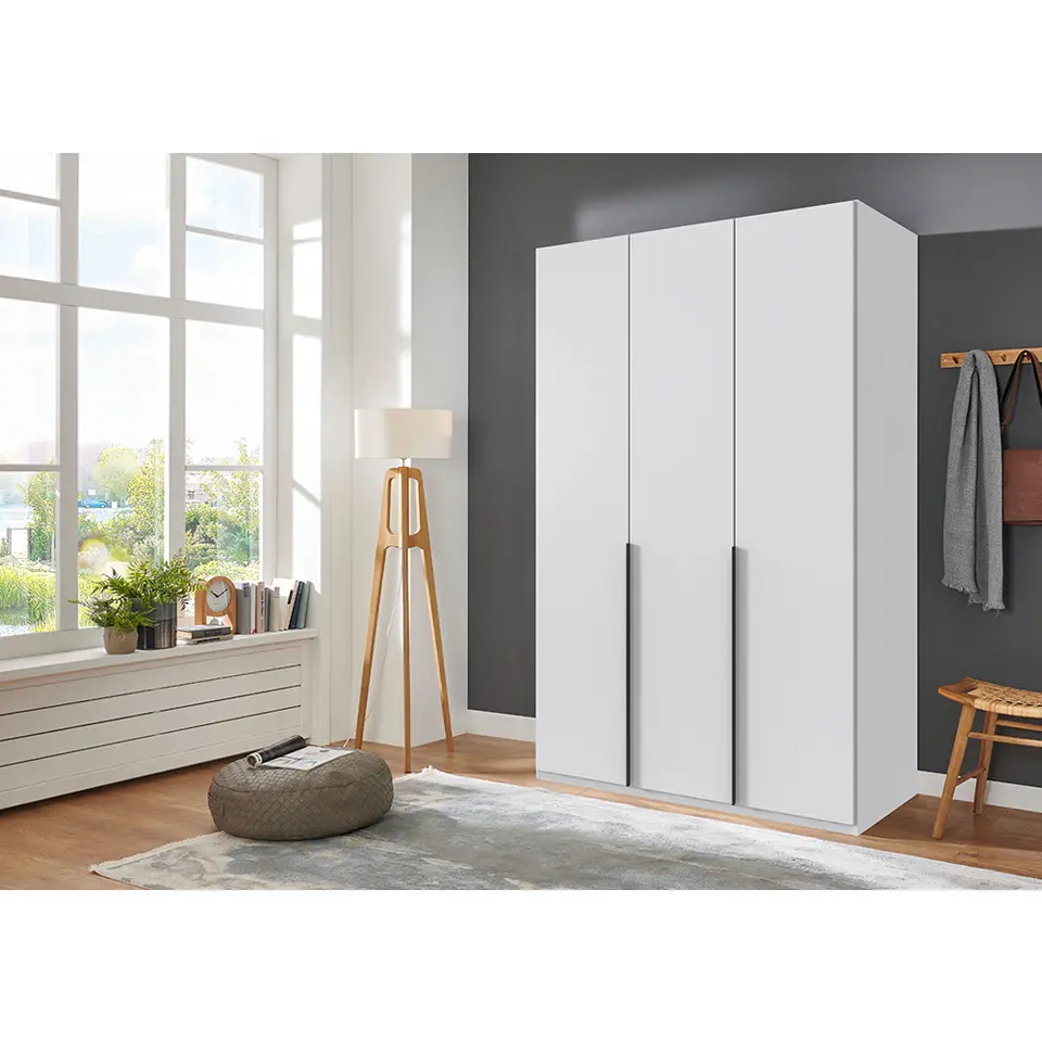 Kledingkast Milaan 3-deurs- wit - 208x135x58 cm