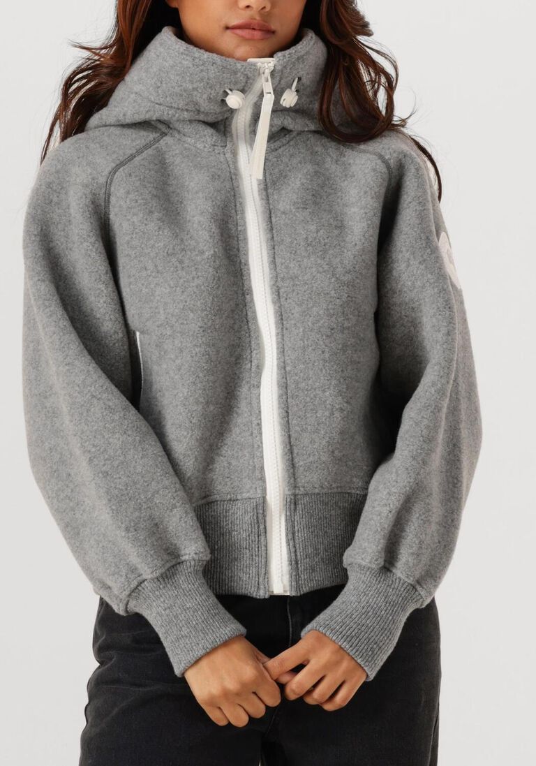 grijze canada goose jack chilliwack fleece bomber