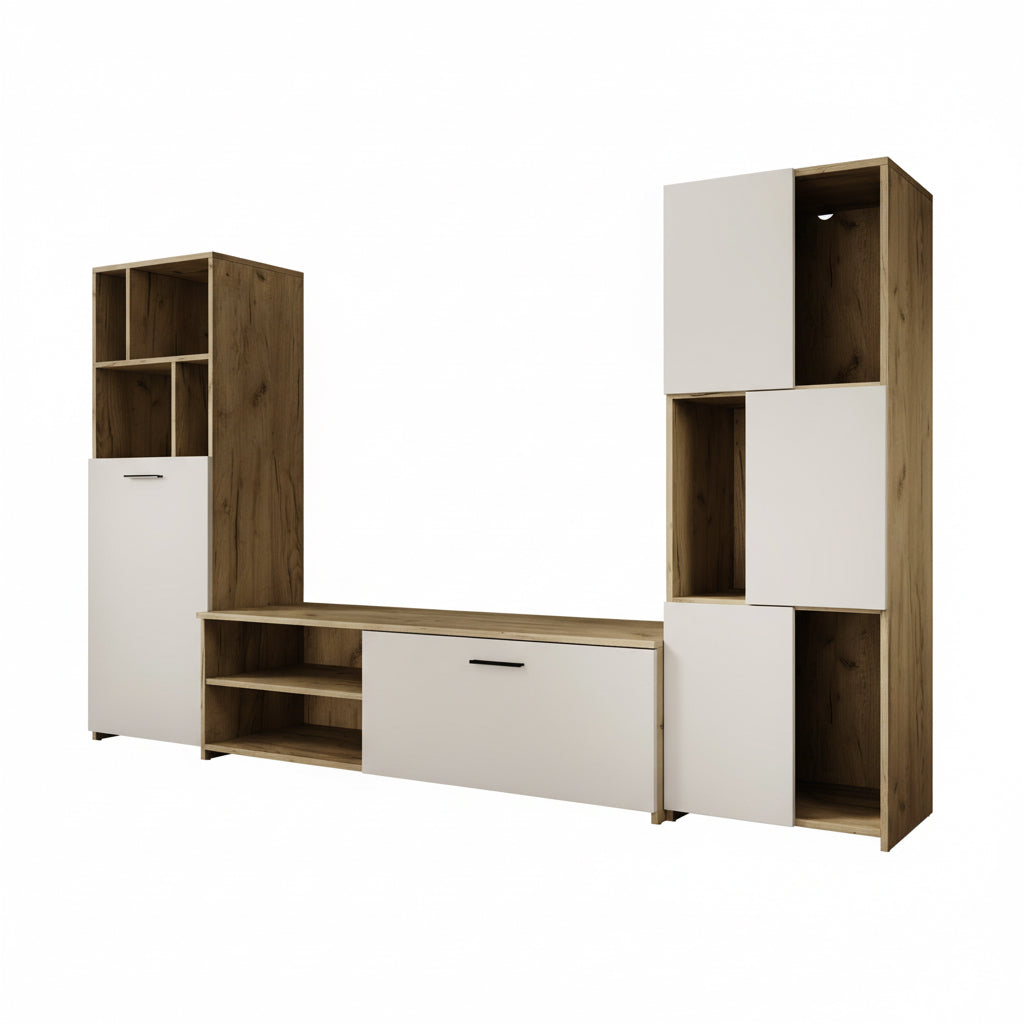 Jakarta - Wandmeubel - Wit - 240x35x137 cm