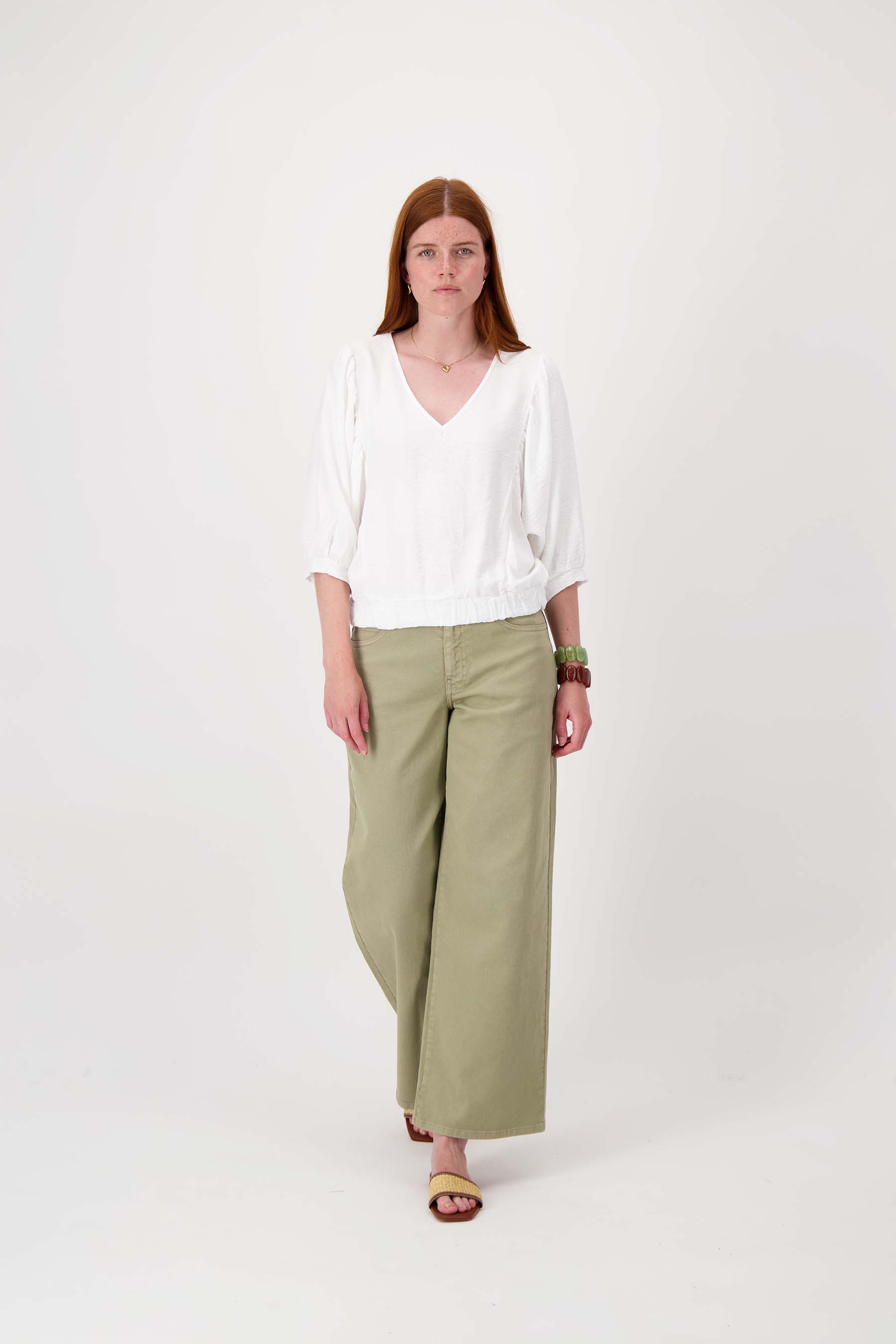 vleermuis blouse linnenlook