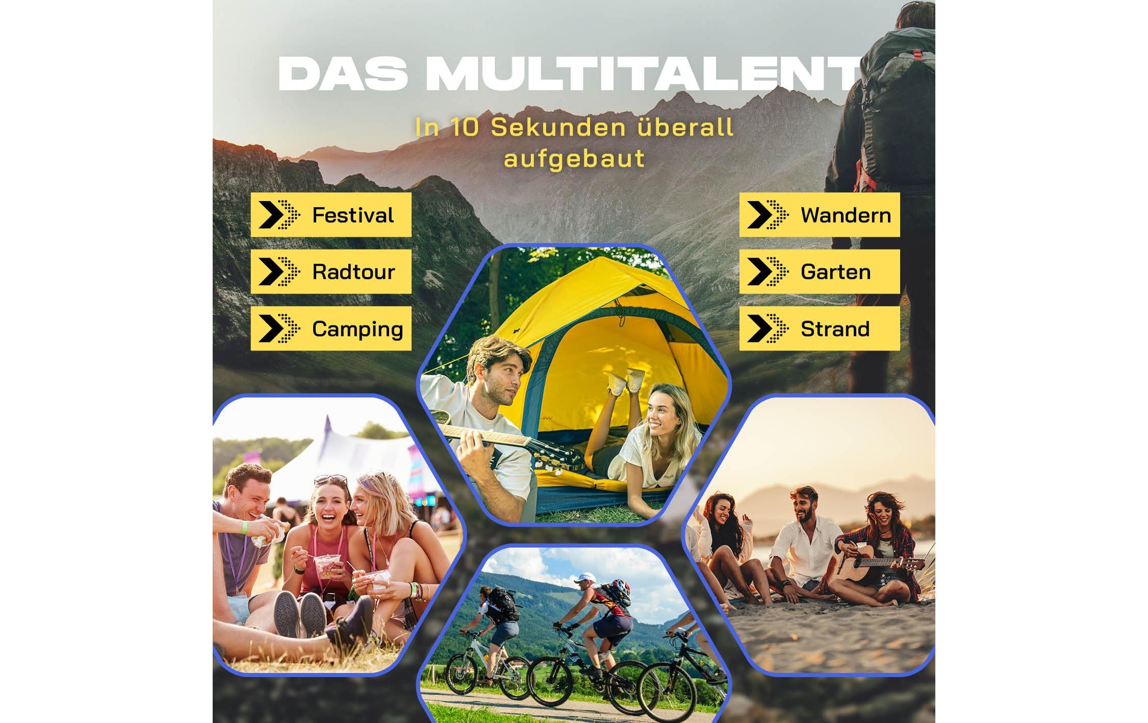 Wurfzelt »Where tomorrow 3 Personen« 3 Personen