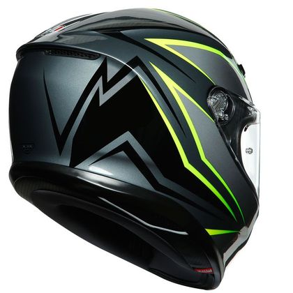 Casque AGV K-6 - FLASH - Gris / Jaune