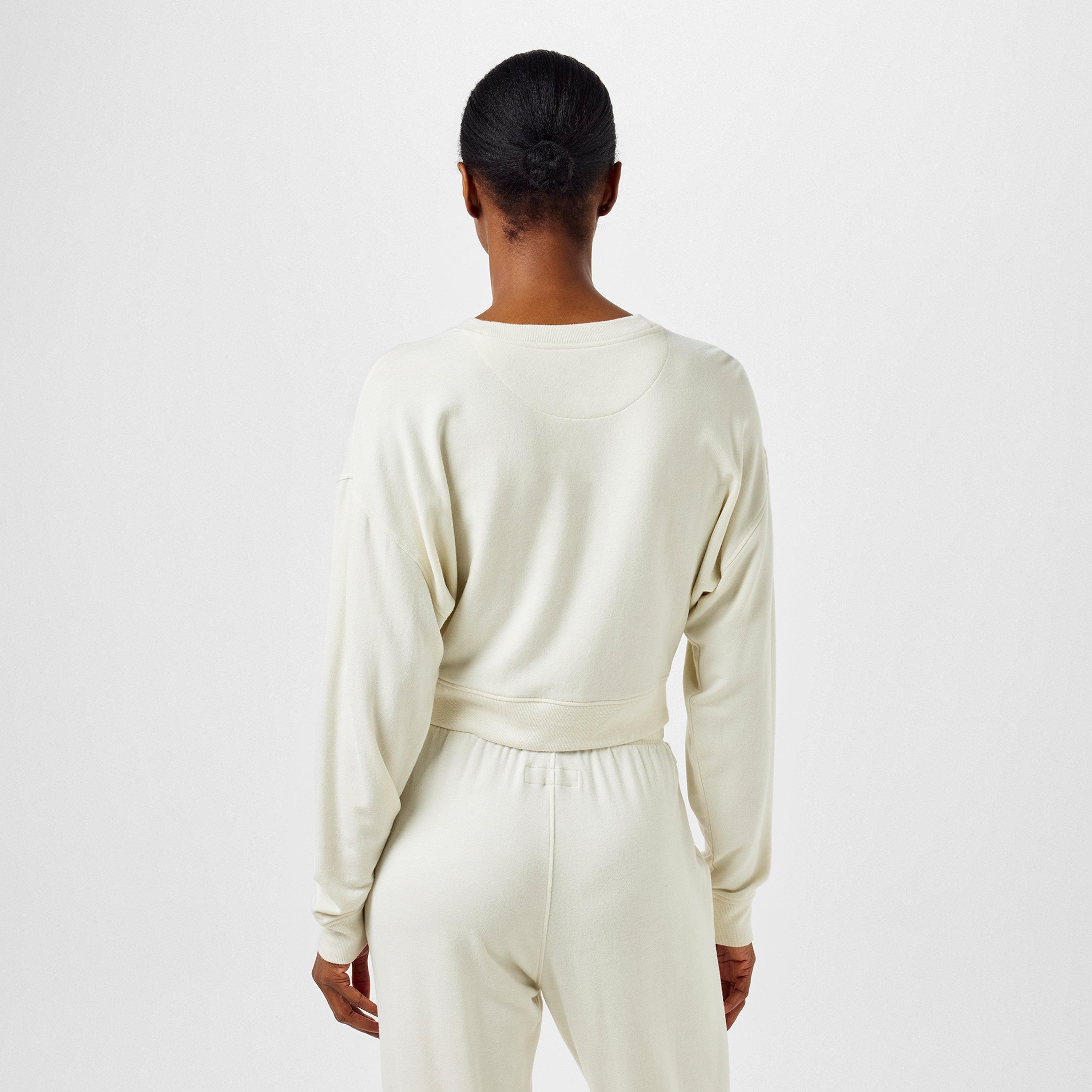 Jack Wills JW Cropped Modal Crewneck Sweater Womens