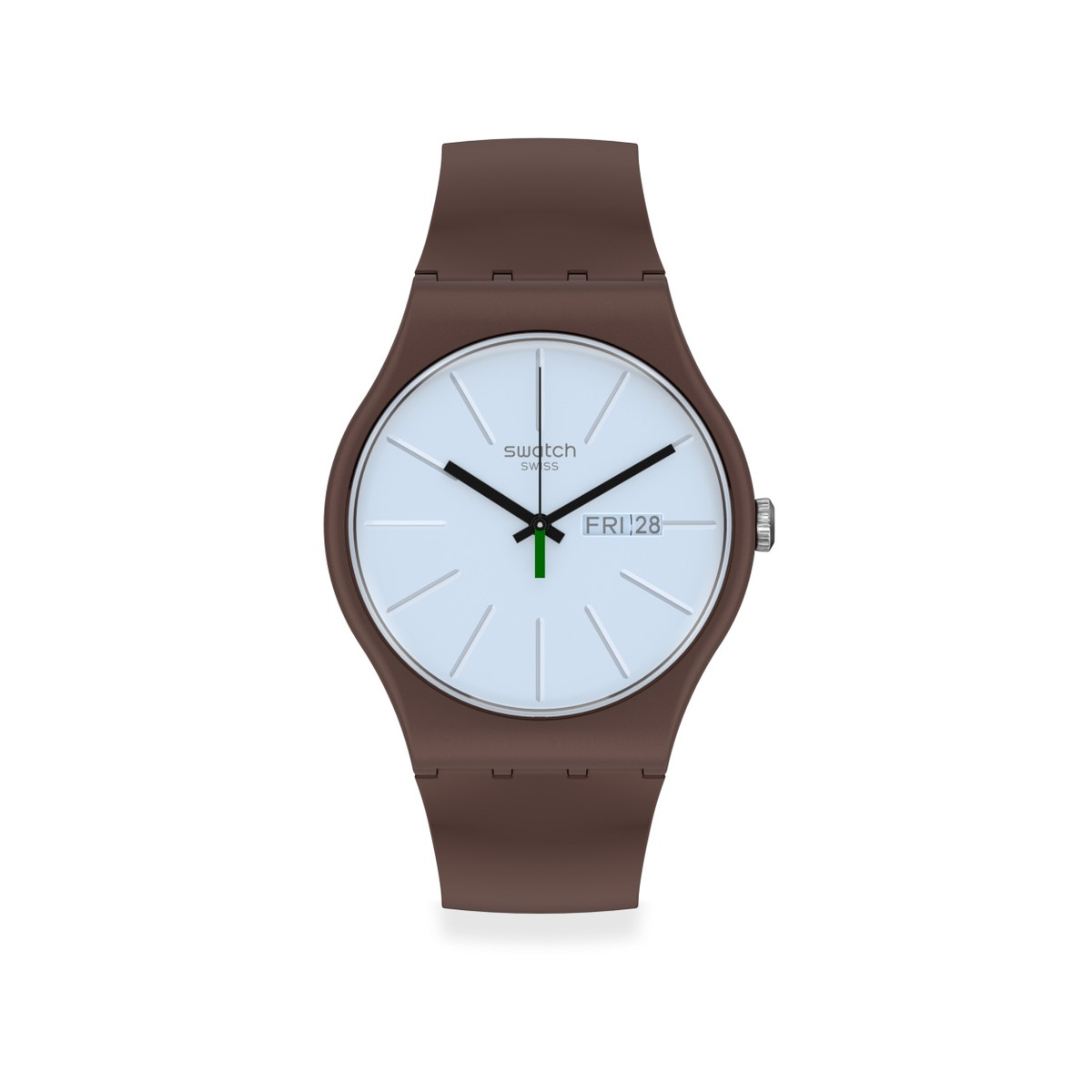 Montre Swatch enfant plastique et silicone marron