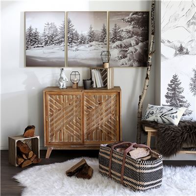 Panier de rangement jacquard