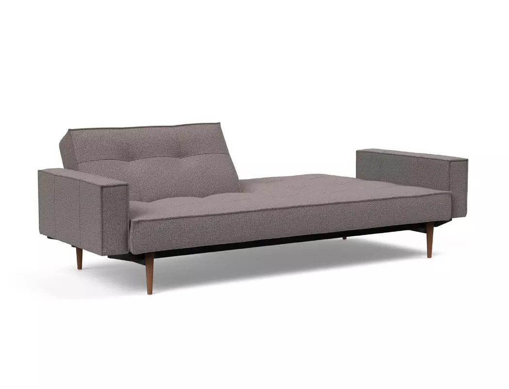 Schlafsofa mit Armlehnen Splitback Styletto dunkel