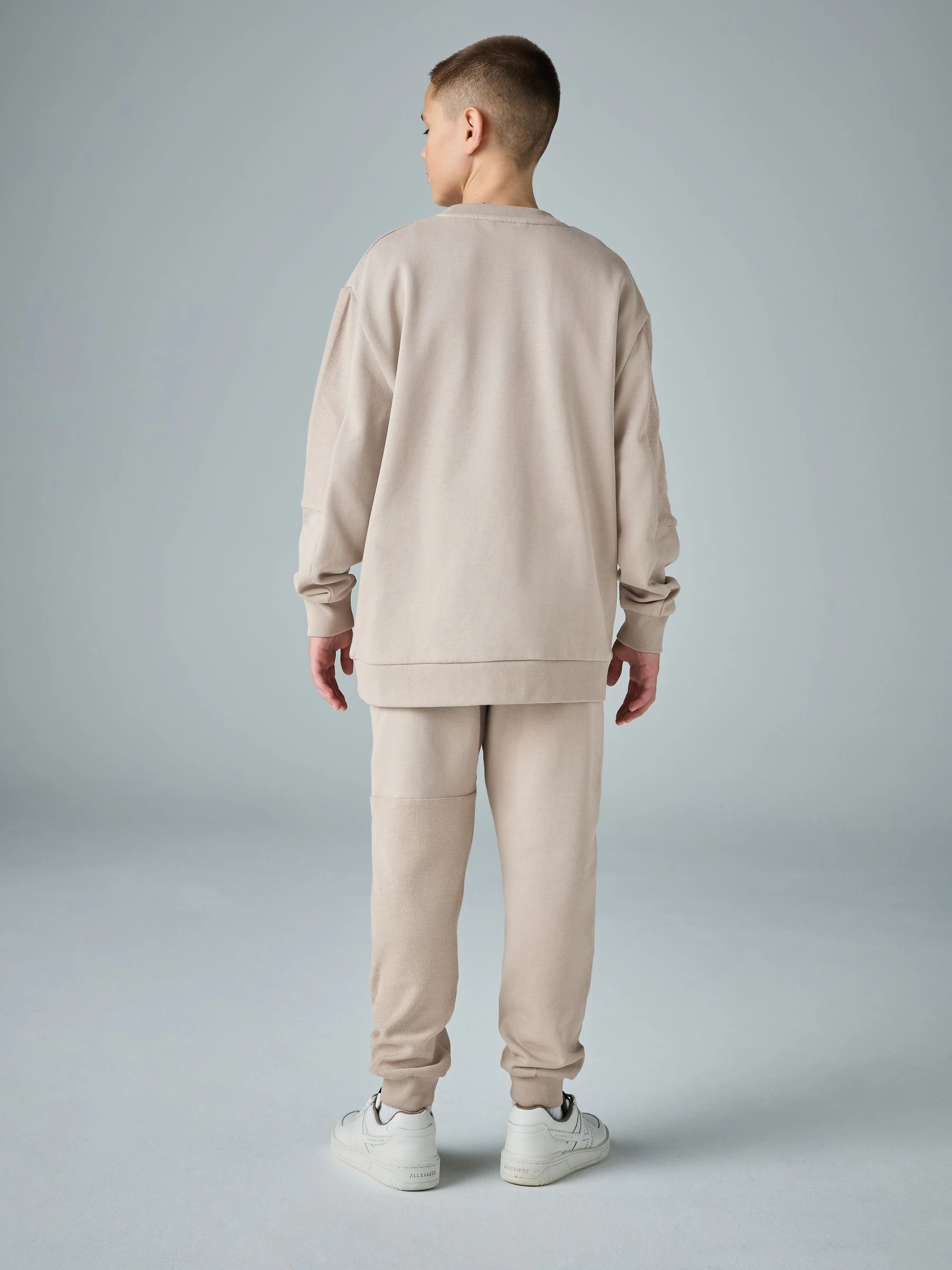 Lichtbruin - smALLSAINTS Underground Oversized Textured Panel Sweatshirt and Joggers Set