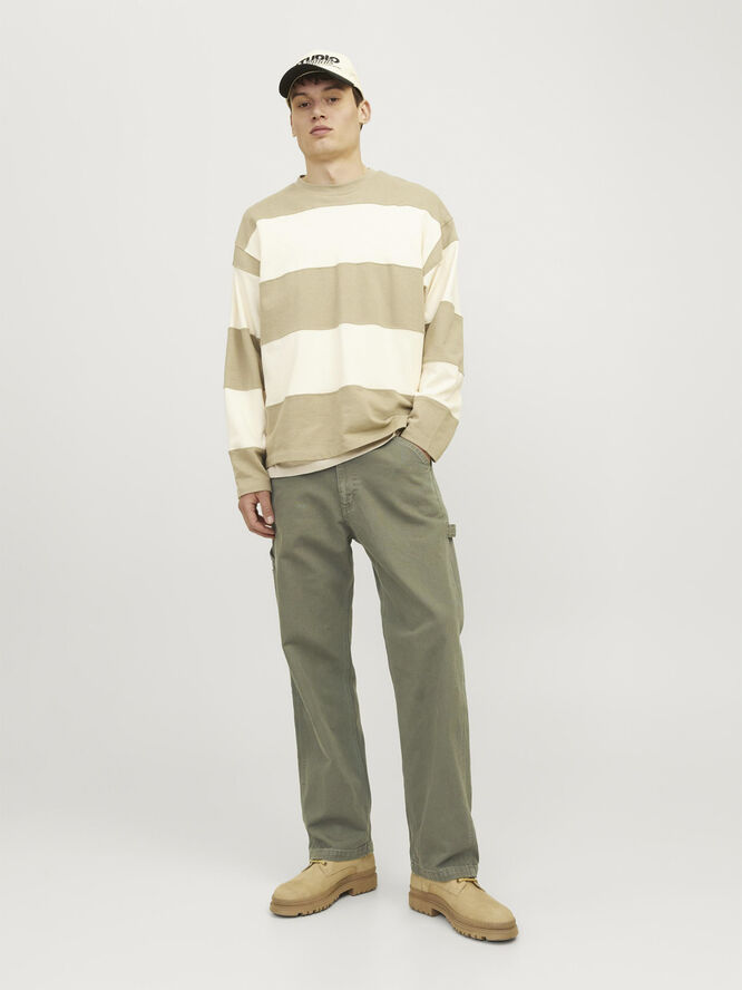 Jack & Jones JPSTEDDIE CARPENTER PANTS NOOS Dusty olive
