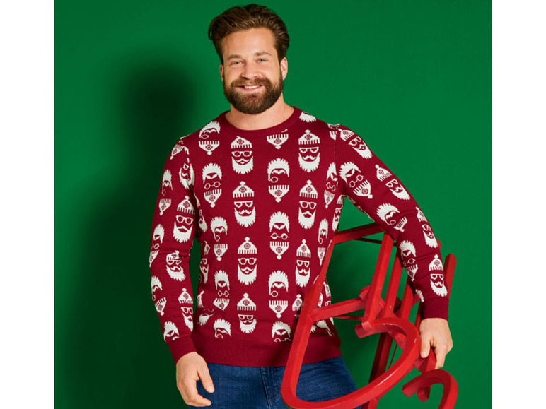 Gebreide herenpullover Kerstmis