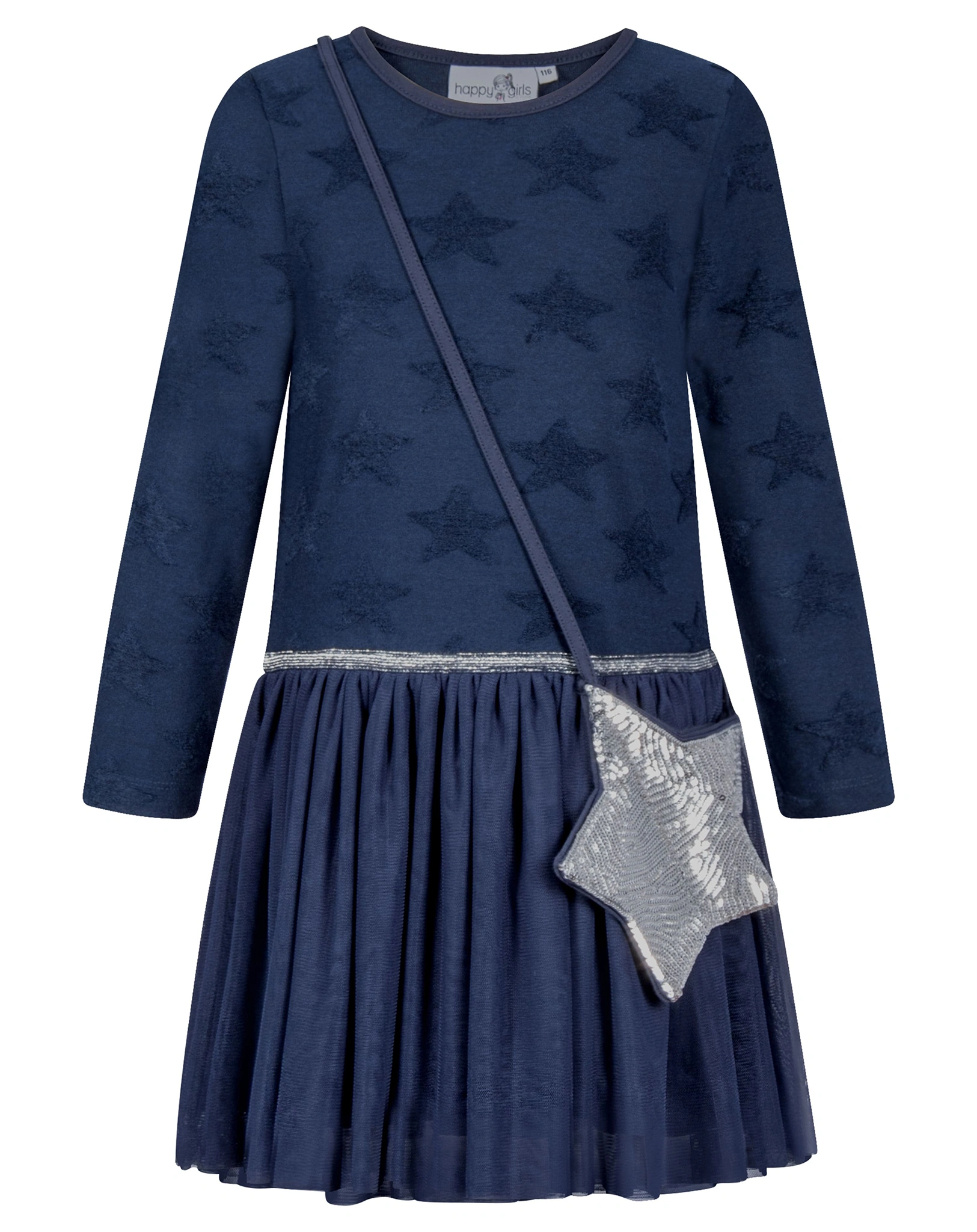 Langarmkleid SILVER STAR in navy