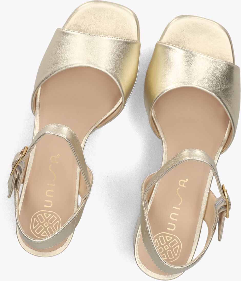 gouden unisa sandalen met hak ney
