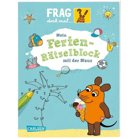 Carlsen Verlag Frag doch mal ... die Maus: Mein Ferien-Rätselblock mit der Maus