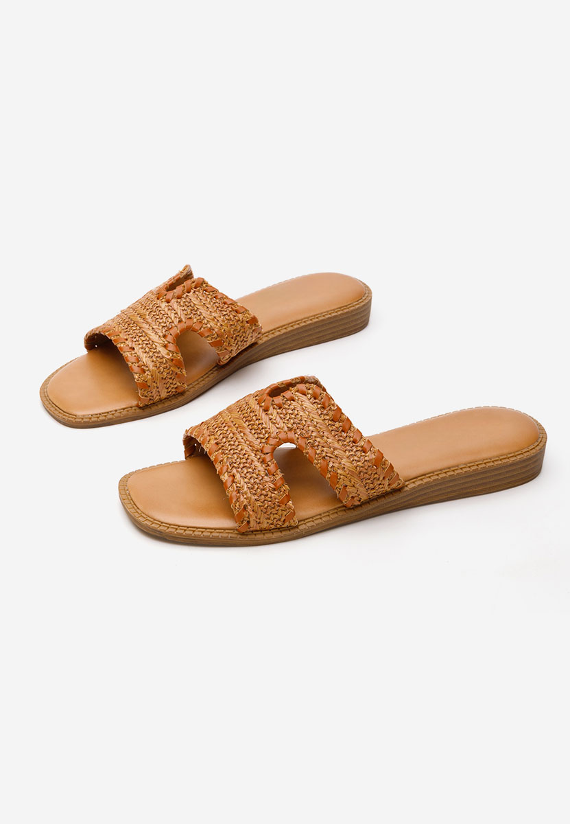 Mules plates femme chameau Claudya