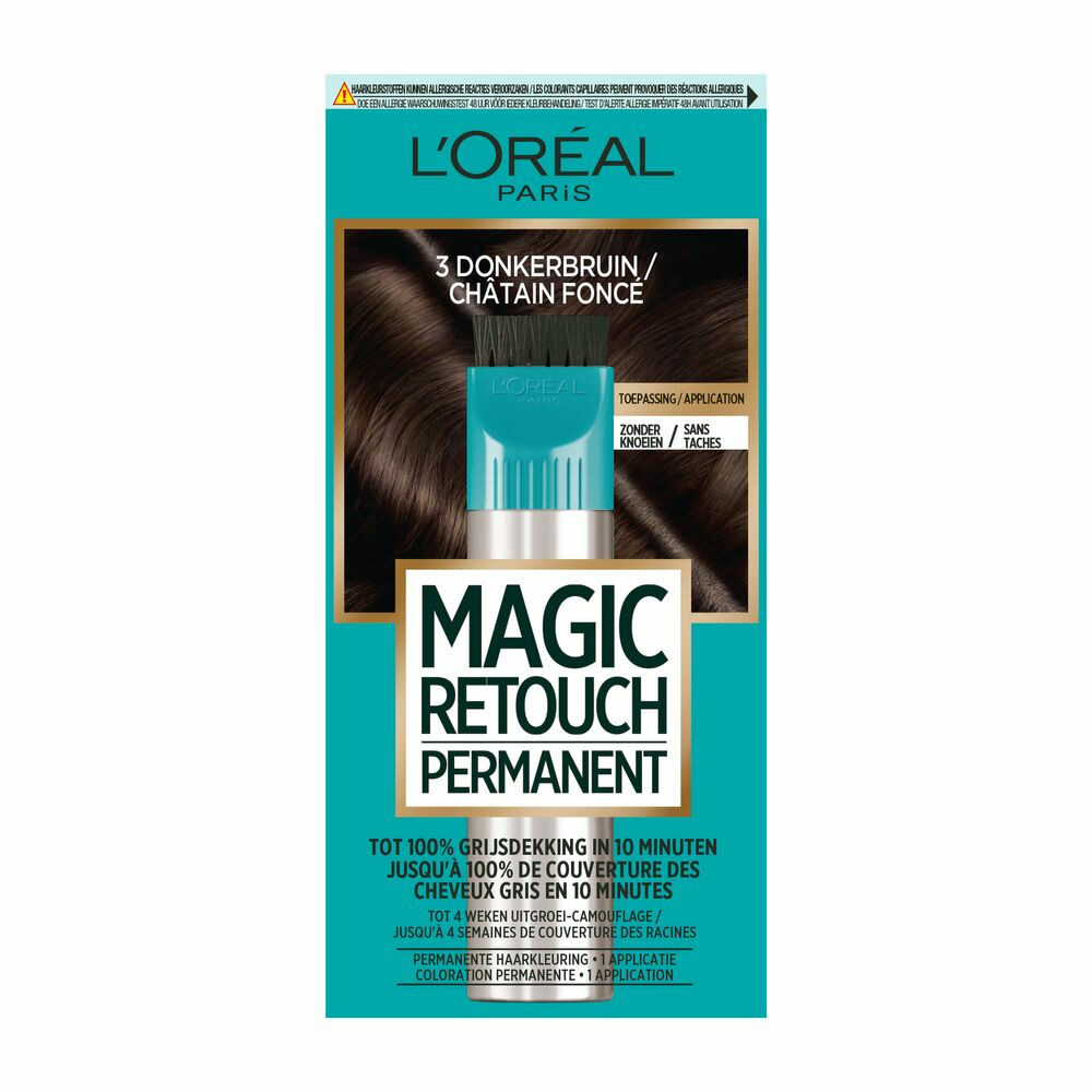 L'Oréal Magic Retouch Permanent 3 Donkerbruin95 gr
