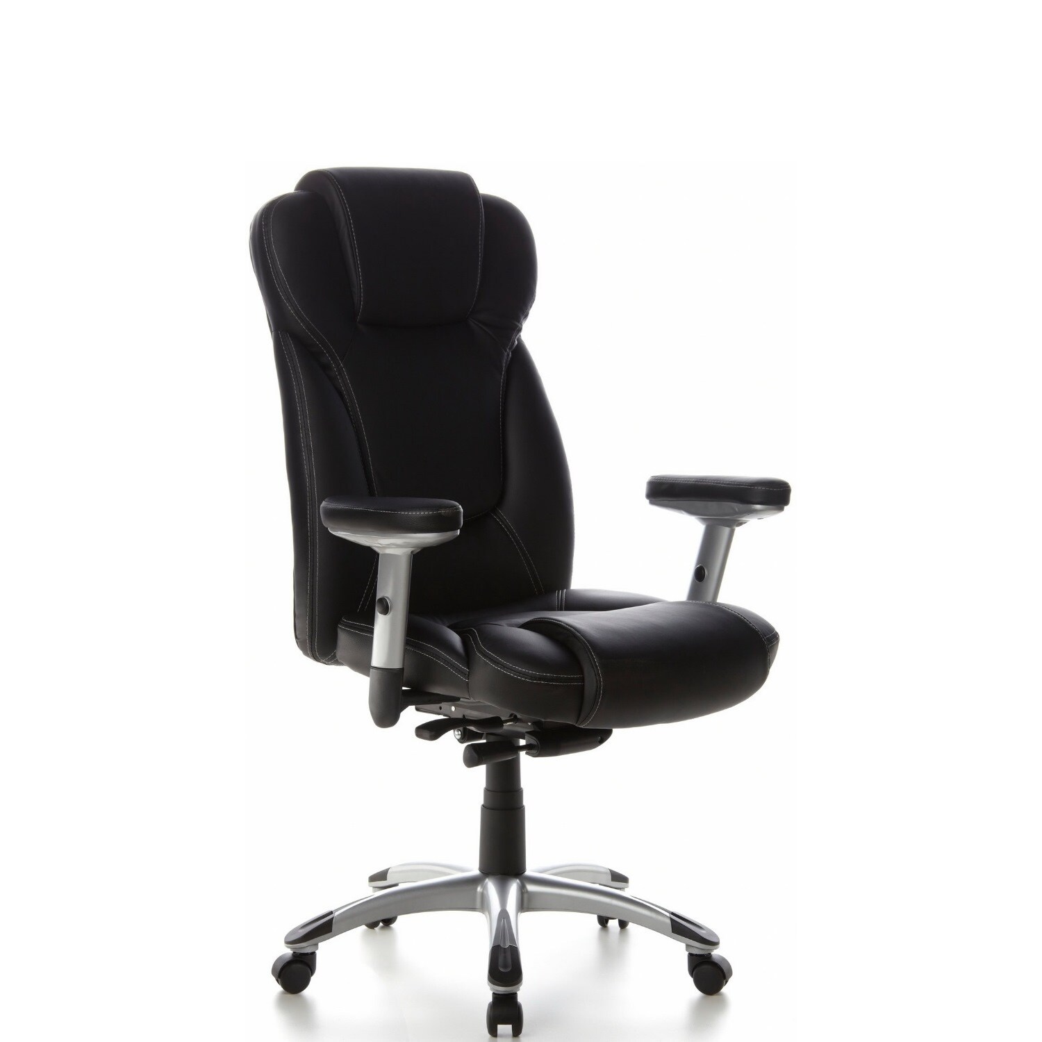 Profi Chefsessel EMBASSY 200 Leder mit Armlehnen (höhenverstellbar) hjh OFFICE