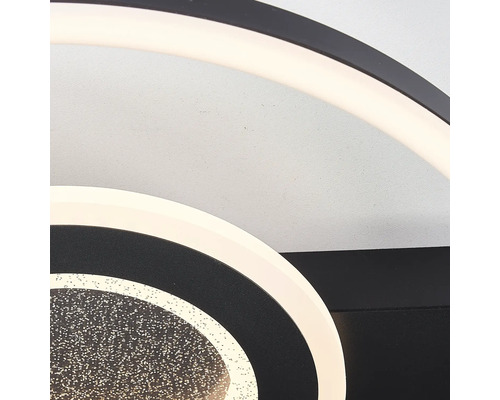 LED plafondlamp 26W 2400 lm 3000 KB 37 cm Queens zwart